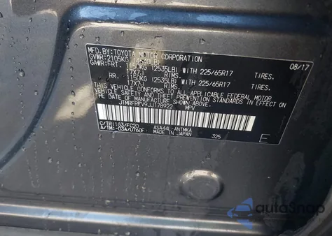 2018 Toyota Rav4 Xle from USA, damaged, VIN JTMRFREV9JJ178922